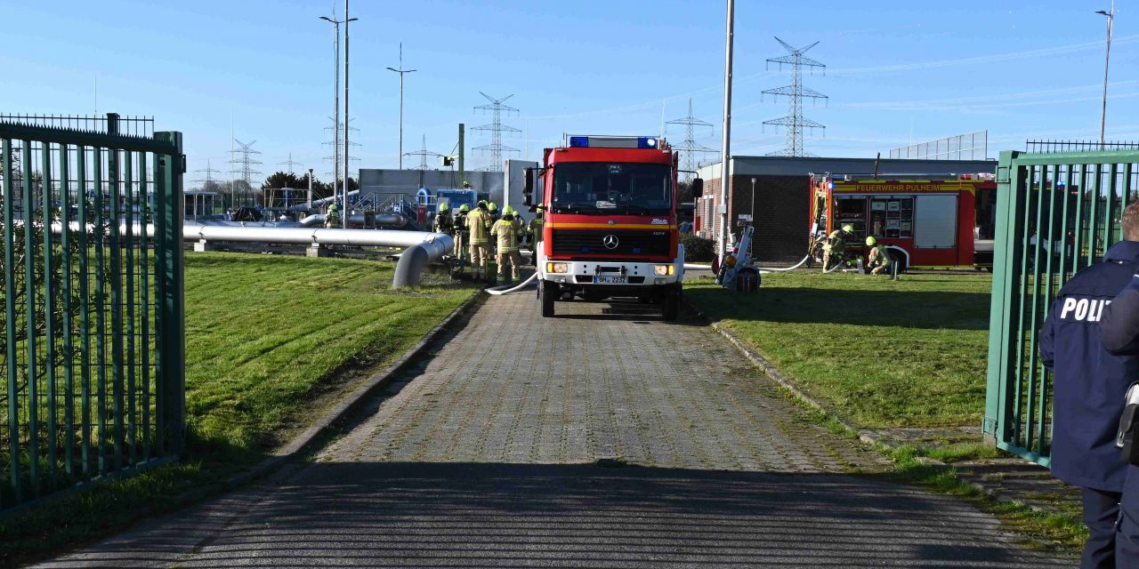 Brand in einer Pumpstation