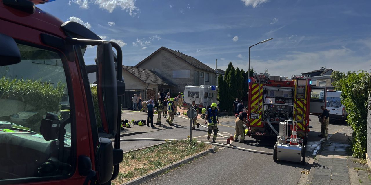 Sinnersdorf: Kellerbrand in Einfamilienhaus