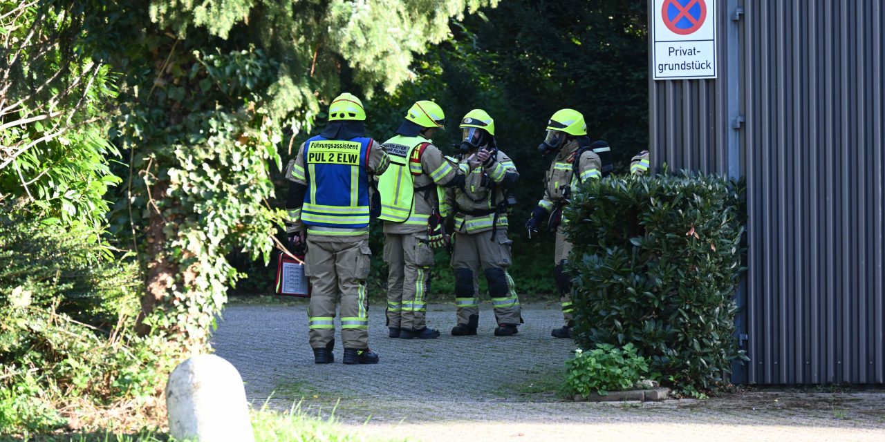 Gasaustritt durch Grünschnittarbeiten