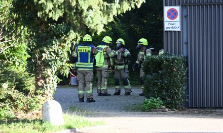 Gasaustritt durch Grünschnittarbeiten