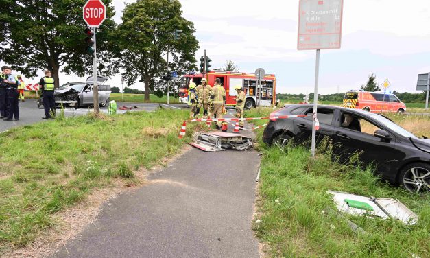 Pulheim-Stommeln – Kollision im Kreuzungsbereich