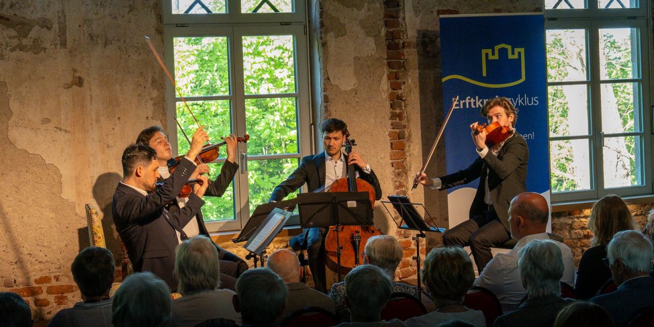 Fulminanter Saisonauftakt des Erftkreiszyklus mit dem Schumann Quartett