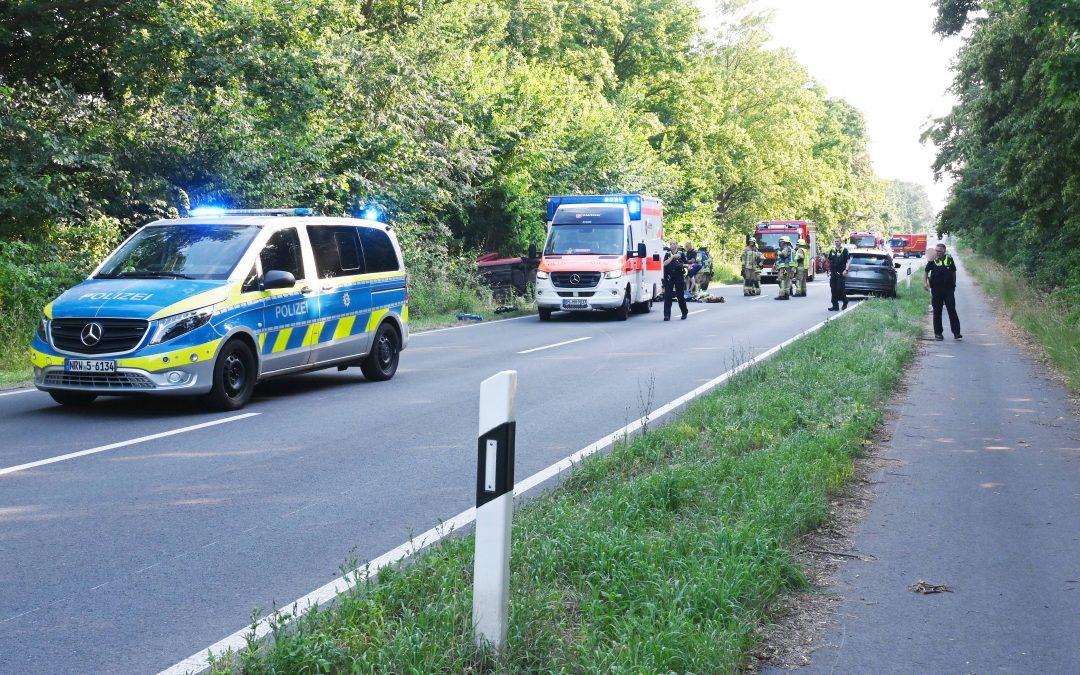 PKW landete im Straßengraben