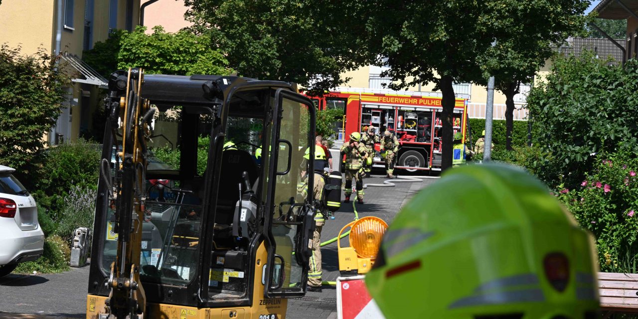 Gasausbruch durch Bauarbeiten