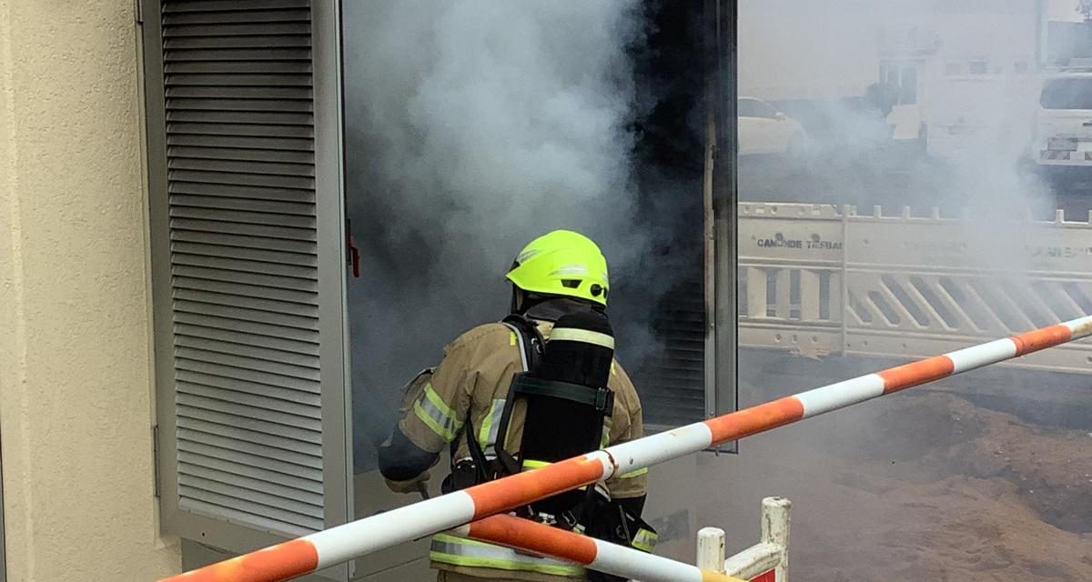 Feuer in Trafostation